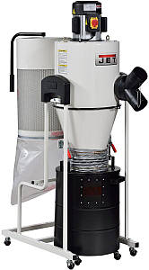 Витяжна установка Циклон JET JCDC-1.5 230V: 1,5(1,1)кВт, прод.-1600м³/год, збір.V= 75L, (к-т 2)