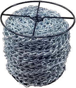 Ланцюг кручений ланкою оцинкований ТМ "VIROK" DIN 5686; Ø= 8 мм, 25 кг, l= 19,5 м ± 1,0% (TR)