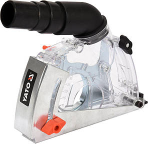 Кожух пилозахисний до КШМ для різання YATO: на диск Ø115/125 мм, глиб. різу- 32мм, зона дії- 28-36мм