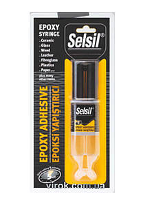 Клей 2-компонентний епоксидний SELSIL "5 хв" для "зварювання" пластику  28 гр [12]