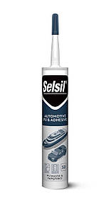 Герметик поліуретановий SELSIL PU 50 (Сірий) для дахів/будівництва/Автопромислов. П/В/Ф V280 мл [25]