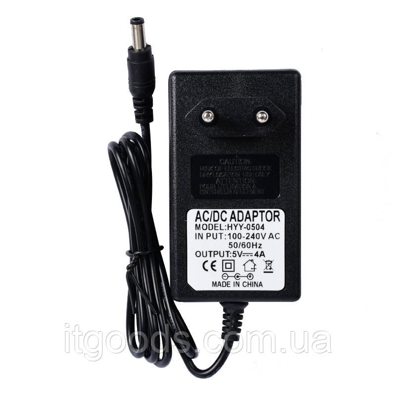 Зарядний пристрій (блок живлення) 5V 4A 5.5mm x 2.1mm для ТВ приставки / боксу Android TV Box X96, MXQ, MXQ PRO, M8S, M8C
