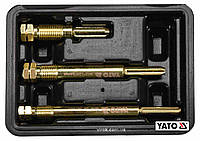 Набір для очистки гнізд свічок розжарювання YATO : M10 x 1 мм, M12 x 1.25 мм, Cr-V, 3 шт + кейс [10]