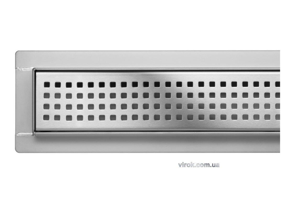 Трап підлоговий для душу з нержавіючої сталі "TOCANTINS" FALA; 90х 7х 5,2 см [6/36], фото 1