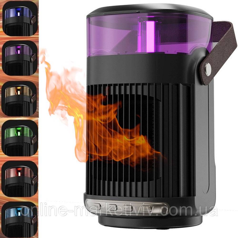 Портативний обігрівач із зволожувачем повітря 2в1, 800Вт, Heating Humidifier / Електрообігрівач для дому