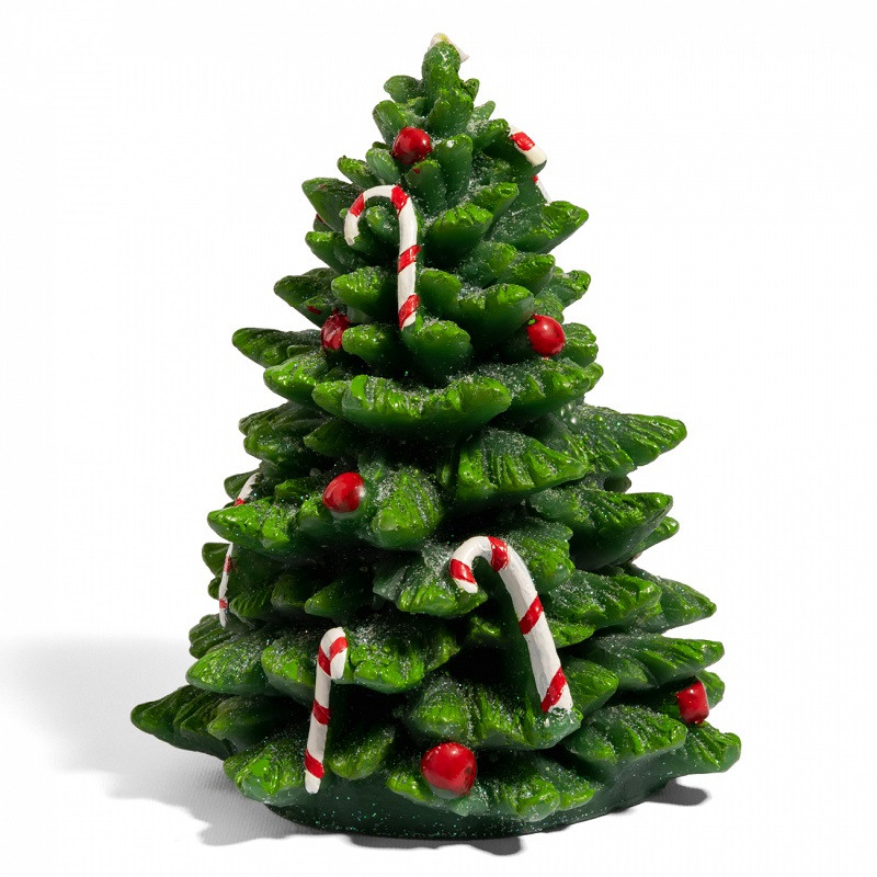 Свічка  Ялинка з прикрасами YES Fun 15 см  парафін (710383)