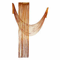 Штора з фольги для фотозони YES Fun Хелловін 50х270 см помаранчева (974276)