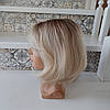 Перука каре з термоволокна перлинний блонд омбре 2736tY - Y930, фото 2