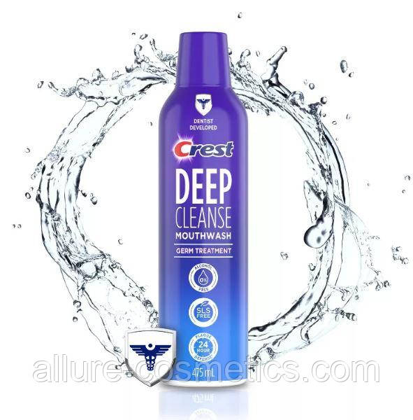 Преміум засіб для полоскання порожнини рота Crest Deep cleanse mouthwash Germ Treatment 475ml