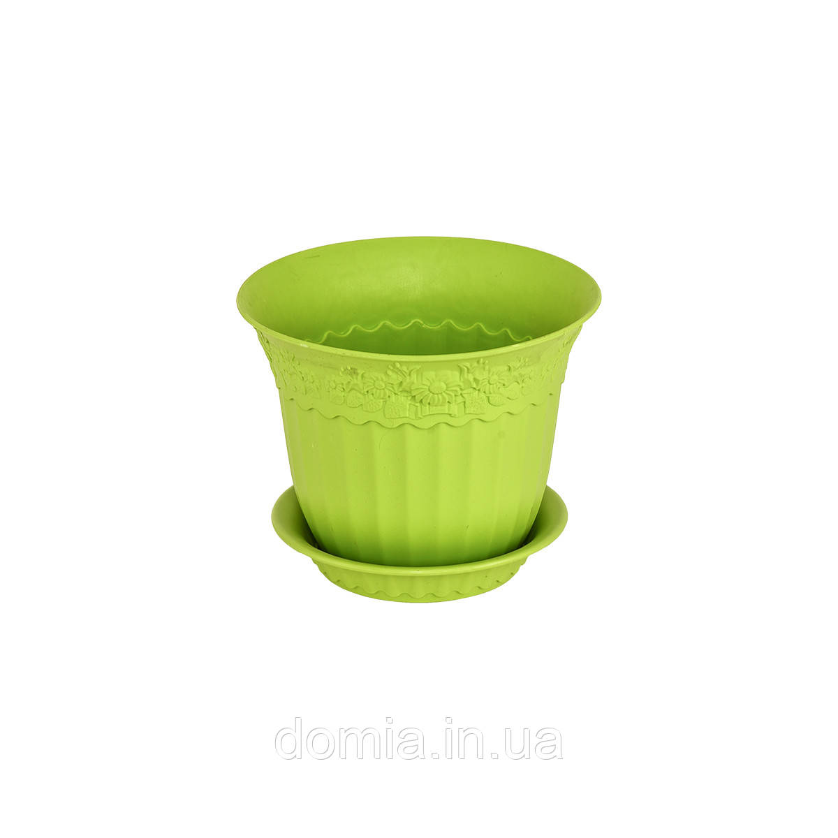 Горщик для квітів із підставкою. "Антик" IRAK Plastik, 5.25 л, Туреччина, AS-154