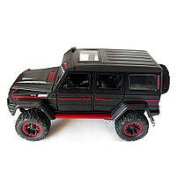 Машинка металева Mercedes G500 мерседес гелінтваген чорна Автоексперт 1:24 світло звук відкриваються двері багажник капот, фото 2