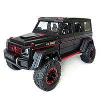 Машинка металева Mercedes G500 мерседес гелінтваген чорна Автоексперт 1:24 світло звук відкриваються двері багажник капот, фото 3