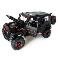 Машинка металева Mercedes G500 мерседес гелінтваген чорна Автоексперт 1:24 світло звук відкриваються двері багажник капот, фото 7