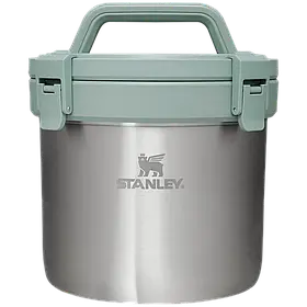 Термос для еды STANLEY ADVENTURE STAY HOT CAMP CROCK 3QT / 2.8 литра Stainless Steel Shale Стенлі Класік