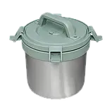 Термос для еды STANLEY ADVENTURE STAY HOT CAMP CROCK 3QT / 2.8 литра Stainless Steel Shale Стенлі Класік, фото 2