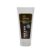 Крем чоловічий для обличчя та зони навколо осей з білим люпином та вітаміном Е 50 мл Olivie