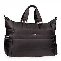 Спортивна сумка дорожня багажна велика чорна на плече один відділ на змійці Dolly 944 розмір 47х34х24 см