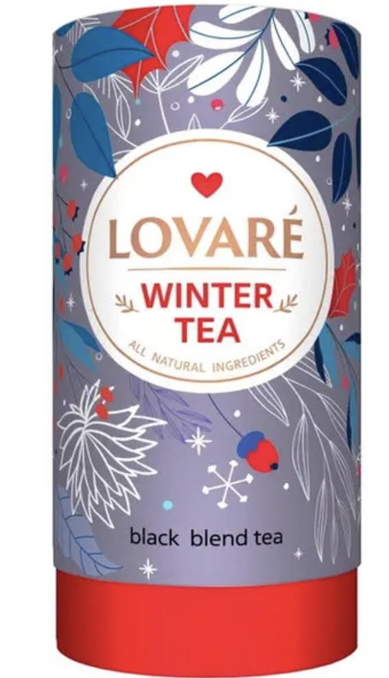 Чай чорний Lovare Winter Tea 2025, тубус 80 гр (Ловарі), фото 1
