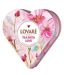 Набір чаю Lovare у пірамідках Tea with Love, 34 пірамідки (Ловарі)