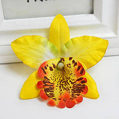 Штучна квітка Орхідея цимбідіум, головка 7 см, жовтий