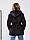 Куртка з капюшоном і поясом/ є великі розміри/,арт. 1005, колір чорний / чорного кольору, фото 3