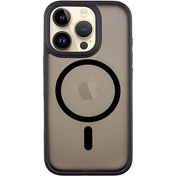 Чохол накладка Metal Buttons with MagSafe для Apple iPhone 16 Pro Black (Чорний)