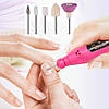 Фрезер для манікюру та педикюру 20000 об/хв, Рожевий / Апарат манікюрний / Фрезер-ручка для нігтів, фото 2