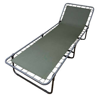 Розкладушка класична на пружинах з регульованим підголівником "Ретро" | Розкладне ліжко