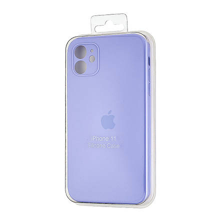 Чохол Silicone Case Square Protected Camera iPhone 11 Elegant Purple (26), фото 3