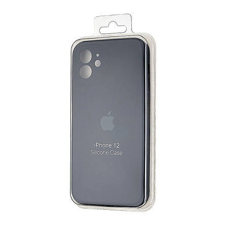 Чохол Silicone Case Square Protected Camera iPhone 12 Black (14), фото 3