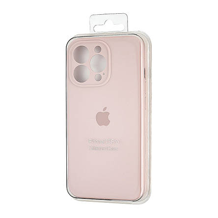 Чохол Silicone Case Square Protected Camera iPhone 13 Pro Pink Sand (15), фото 3