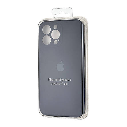 Чохол Silicone Case Square Protected Camera iPhone 13 Pro Max Black (14), фото 3