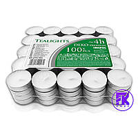 Свічки таблетки білі Bispol Deko Premium 4 години 100 шт