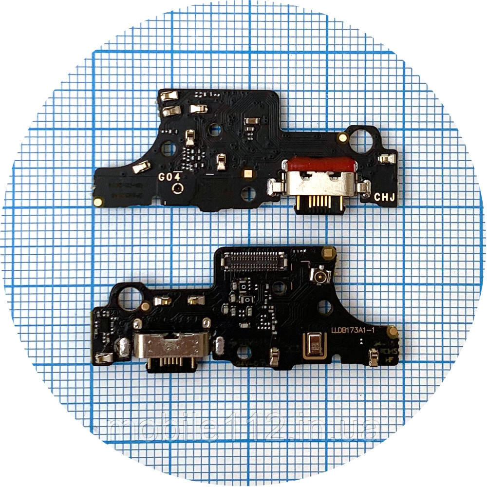 Шлейф Motorola Moto G04 XT2421-2 з роз'ємом зарядки та мікрофоном - нижня плата (AAA), фото 1