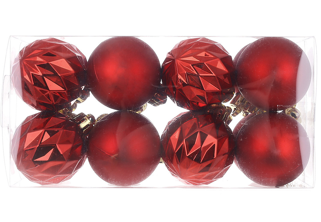 Набір куль пласт. в колбі 4см 16шт червоний №47-154/Bonadi/(72), фото 1