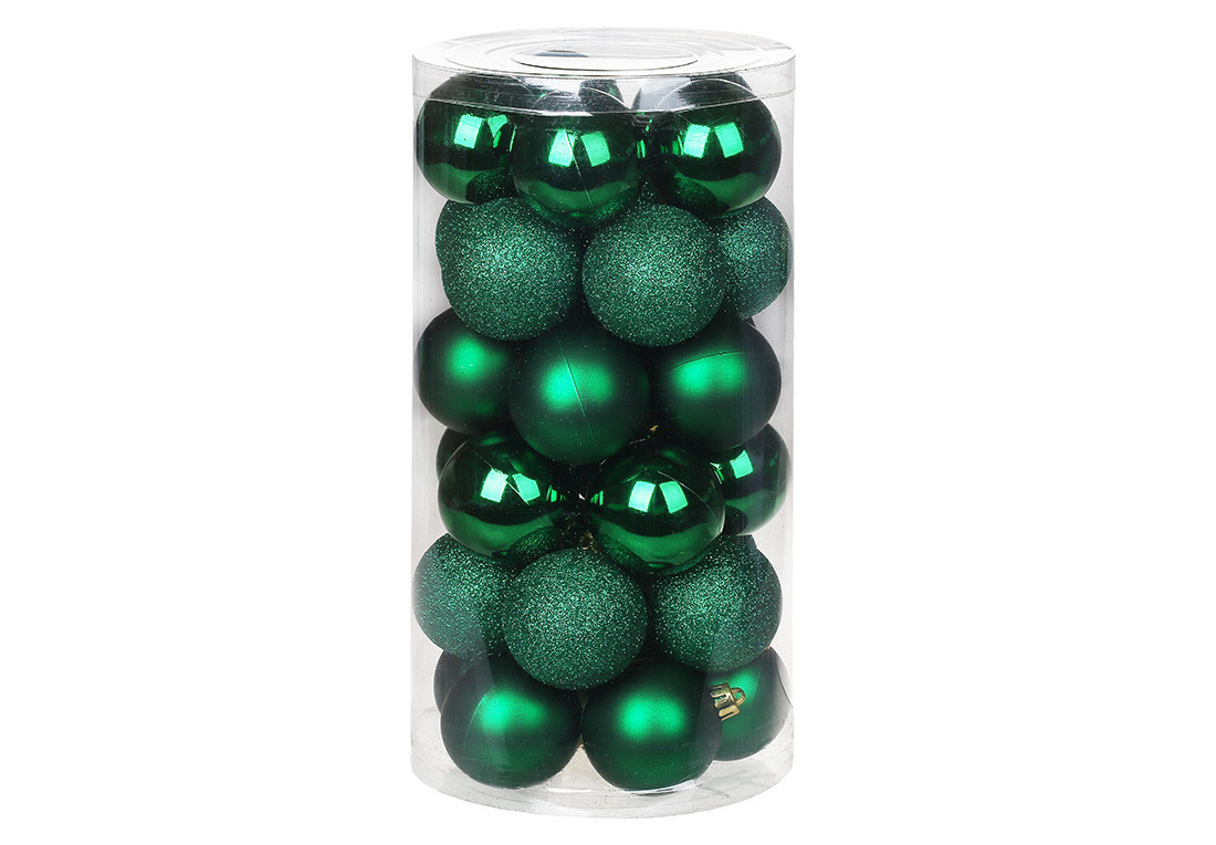 Набір куль пласт. в колбі 5см 30шт зелений №47-121/Bonadi/(24), фото 1