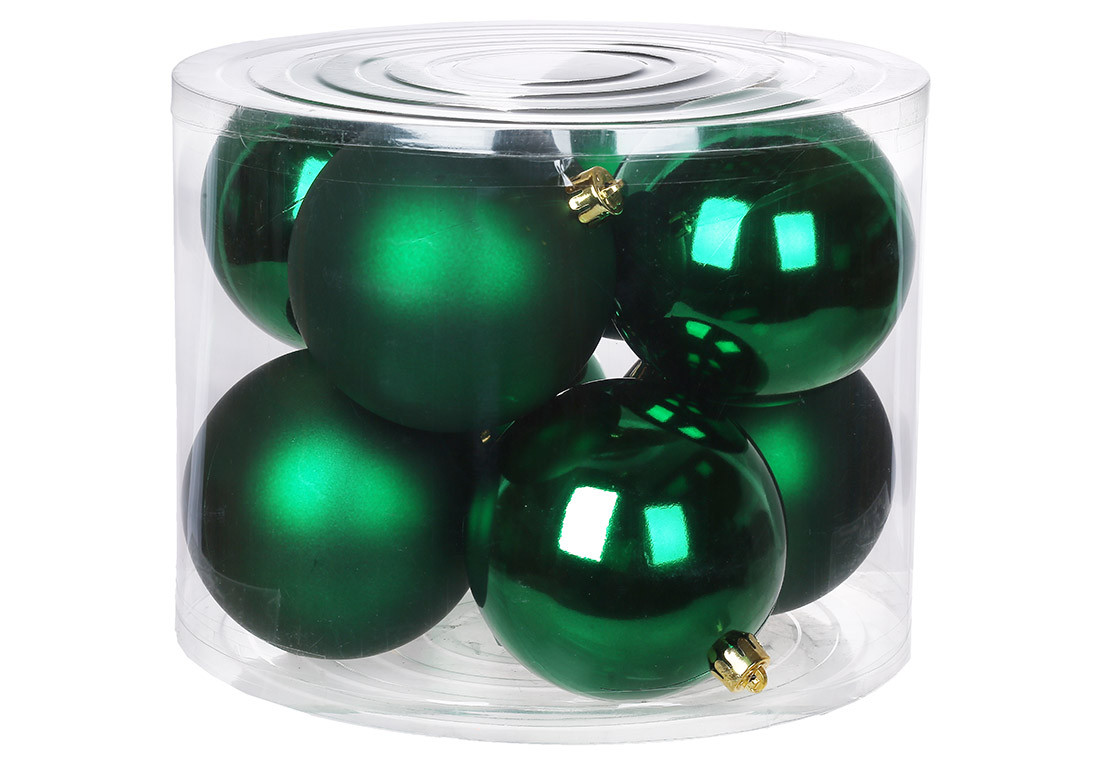 Набір куль пласт. в кор-ці 10см 8шт зелений №47-122/Bonadi/(8), фото 1