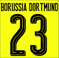 Нанесение номера и фамилии Borussia Dortmund 16\17