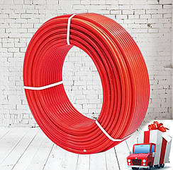 Труба для теплої підлоги KOER PEX-A EVOH 16*2,0 (RED)(made in SPAIN) з кисневим бар'єром