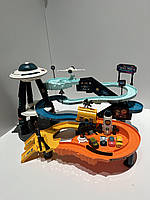 Гараж T905A космодром, машинка 4шт, космічний корабель 3шт, звук, світло, на батарейці, в коробці, 42,5-28-14см, фото 3