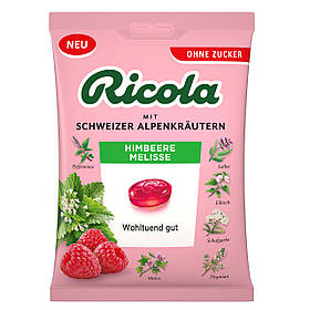 Льодяники Ricola Himbeere Melisse Ohne Zucker 75g