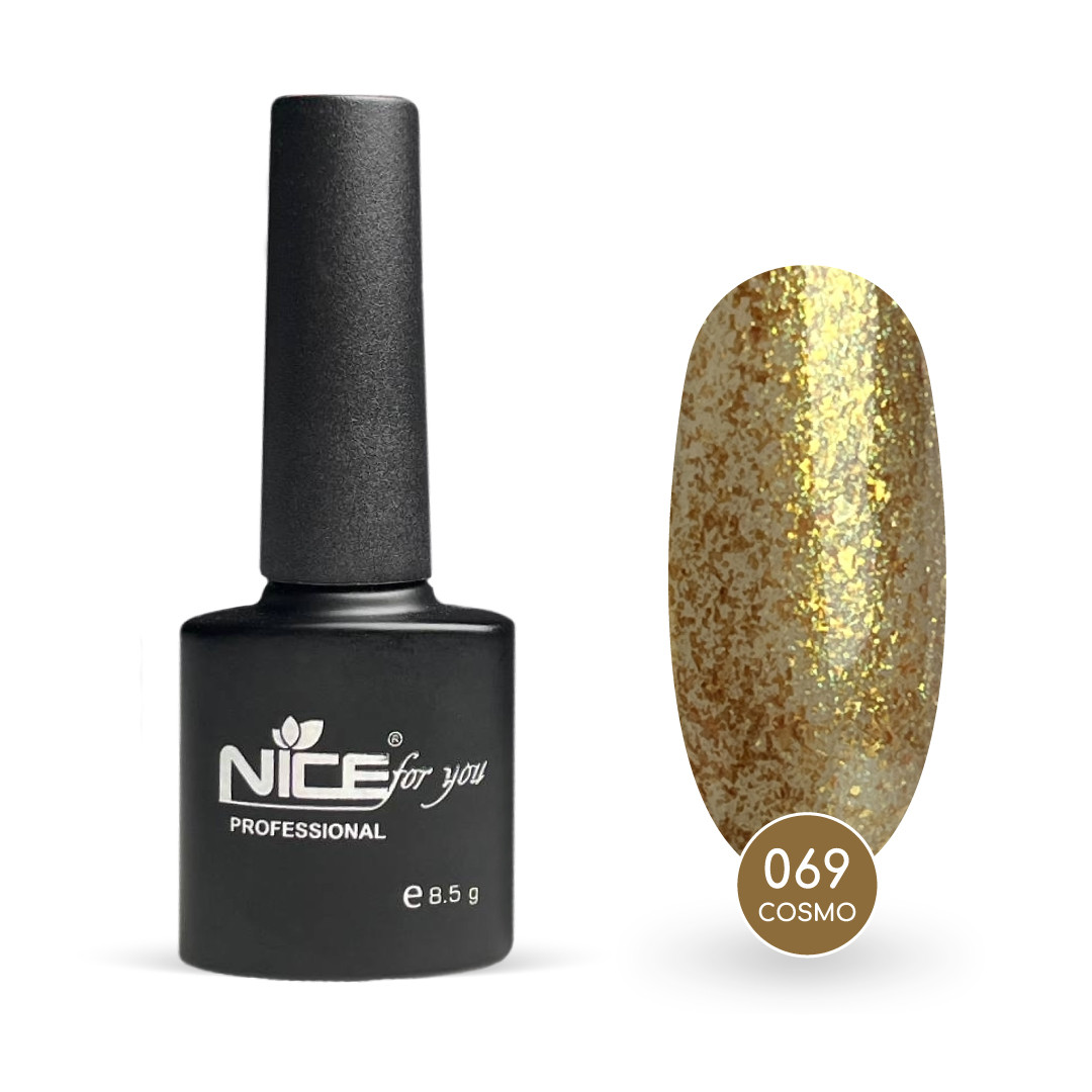 Гель-лак Nice for you Cosmo Basic №069 Золотистий 8.5 г