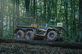 Електроквадроцикл HIMAKS Military Off-Road 6W4D Евак машина для доставки вантажу та евакуації