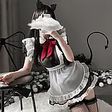 Костюм школярки сукня, стрінги, краватка, комір для рольових ігор, фото 2
