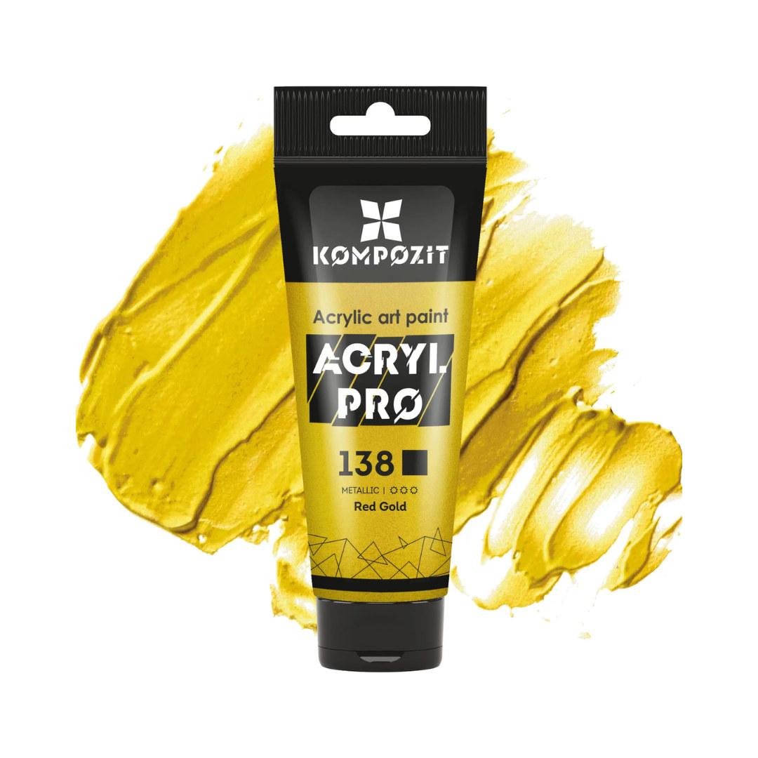 Фарба акрилова Art Kompozit 75 мл_золото червоне (138), фото 1