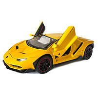 Машинка металева Lamborghini LP 770-4 АвтоЕксперт Ламборгіні жовта світло звук відкр двері багажник капот 20*8*5 см (GT-01260), фото 6