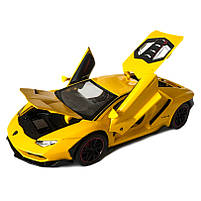 Машинка металева Lamborghini LP 770-4 АвтоЕксперт Ламборгіні жовта світло звук відкр двері багажник капот 20*8*5 см (GT-01260), фото 7