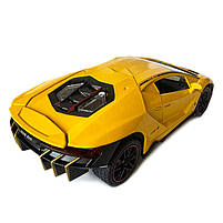 Машинка металева Lamborghini LP 770-4 АвтоЕксперт Ламборгіні жовта світло звук відкр двері багажник капот 20*8*5 см (GT-01260), фото 8