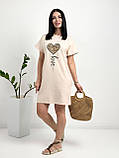 Повсякденне жіноча сукня великих розмірів коротка сукня на кожен день красива літня сукня міні легка, фото 6