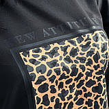 Красивий жіночий світшот з леопардовим принтом базовий світшот спортивний світшот повсякденний батальний, фото 9